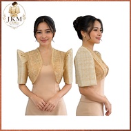 Filipiniana Bolero crop square lace fabric women wear for formal event