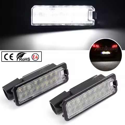 2x Led License Plate Light 35D 943 021A 1K8943021C For VW GTi Golf 4 5 6 7 MK4 MK5 MK6 MK7 Passat B7