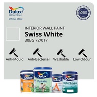 Dulux Wall/Door/Wood Paint - Swiss White (30BG 72/017) (Ambiance All/Pentalite/Wash &amp; Wear/Better Living)