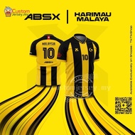 Jersey Harimau Malaya Retro Budak 2023 2024 Baju Lelaki Lengan Panjang Kids Desawa Jersi Hitam Kunning ABSX Malaysia Home Football Bola Sepak Jersey Jersi Asia Cup Qatar