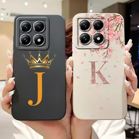 For Xiaomi Mi 14T Pro Cute Crown Letters Cover Soft Silicone Shockproof Phone Case For Xiaomi 14T Pr