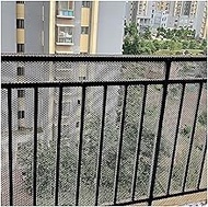 Plastic Chicken Wire Mesh,Hexagonal Fencing Roll for Balcony Pet,Rectangle Black Garden Mesh Fencing
