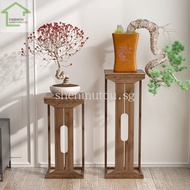 Hallway Table Wall Entry Console Solid Wood a Long Narrow Table Entrance Cabinet Hallway Shelf New Chinese Style Console Tables Altar Fcpg