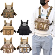 Fashion Men Waistcoat Bag Outdoor Tactical Chest Pack Fitness Sports Rig Vest Chest Bags Camouflage 