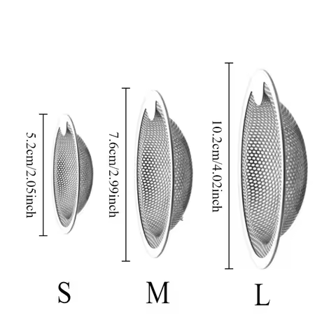 Stainless Steel Filter Kitchen Sink Sewer Strainers Sink Filter Anti-blocking Mesh Cover Bathroom Fl