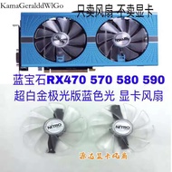 Blue Rx580 590 Super Platinum Aurora Edition Universal 470 570 580 Blu Ray Graphics Card Coog Fan Ka