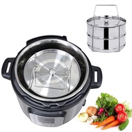 LR♡♥Instant Pot Accessories Set with Food Steamer Basket 6 quart, 304 Stainless Steel Steam Grid Stackable Pressure Cook