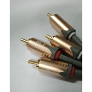 2RCA TO 2RCA MALE CABLE 1.8M GOLD PLATED 4422