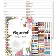 1 Password Book English Address Book Phone Book Multi-Function Notebook Hardbound Business Office No