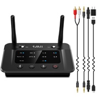 1Mii Bluetooth トランスミッター オーディオ レシーバー ブルートゥース 5.3 送受信機 、テレビ アンプ 用、aux 光デジタル RCA USB aac aptx-ll 低遅延 ap