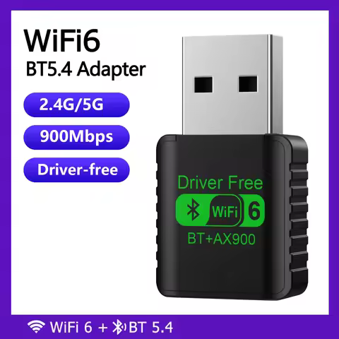 WIFI 6 Adapter AX900 Network Card 2.4G&5GHz Dual Band Signal Reception USB Dongle for Laptop Driver 