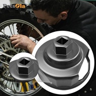 [PETSOLA] Alloy Chrome Vanadium Steel Oil Filter Wrench 76mm Socket for Motorcycle Repair and DIY Pr