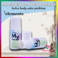 Elementz Magnesium Deo 60ml - Natural Magnesium Deodorant Roll Deodorant bebas bahan kimia deodorant