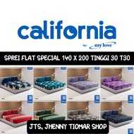 CALIFORNIA FLAT BEDSHEET SPECIAL SMALL QUEEN 140X200 HEIGHT 30 T30