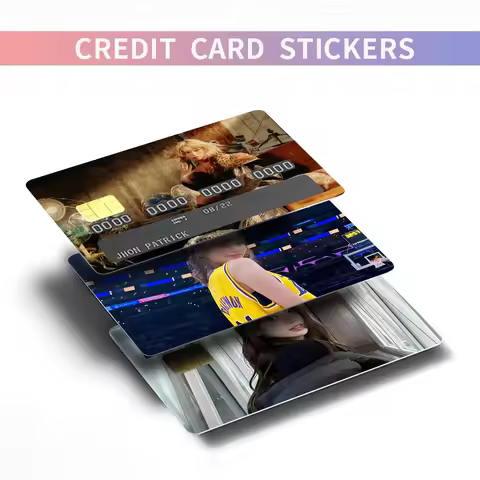 Le Chaewon Sserafim Stickers Bank Credit Card Stickers Metro-Card Skin Cover Waterproof Removable De