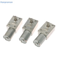 Hanproman> 370 Reversible High Torque Worm Geared Motor DC 12V Reduction Motor Electric Drive Motor 