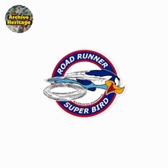 sticker Road Runner Super Bird loonely logo warner bros kartun stiker racing vintage retro