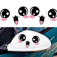 Cute 3D baby face car mirror sticker decorates car rearview mirror