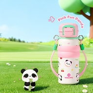 MODOFO【Limited】Panda Series Kids Tumbler with Straw Kids Insulated Tumbler Kids Thermos Bottle Therm