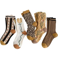 Lavish Lavender Argyle Socks Elegant Frill & Jeweled Detail for Spring & Autumn