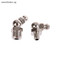 Sweetbabe Stainless Steel Grease Nipple SS201 Metric Male Thread Straight El Type Oil Zerk Fitg For Grease Gun SG