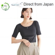 JAPAN PATENTED 24HRS Bra Padded Elbow Lenfth T shirt ｜ Anti-Sagging Up Fit Top Sleep BAMBI WATER