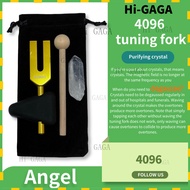 Purification Dedicated Golden Tuning Fork 4096hz Color Tuning Fork with Triangle Handle High Frequen