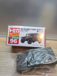 Tomica no.96 JGSDF 自衛隊高機動車，附硬保護盒