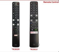 TCL Smart TV รีโมทคอนโทรล RC802N / RC901V 40S62, 43S62, 40S6500, 40S6800, 43S6800, 49S6800, 50P65US,