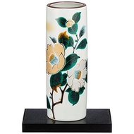 vase Kutani ware kiln -kiln Ikuyama kiln vase vase 6 about 19cm in gold silver mountain tea flower 32K74S4【JAPAN MADE】