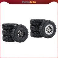 [PETSOLA] 4x 1/12 1/16 RC Car Wheels And Tires Accessories High-Performance Replacement Part for 98 
