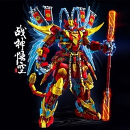 Black Monkey King Robot Assembly Toy Educational Building Blocks for Boys Guan Yu Zhao Yun Three Kin