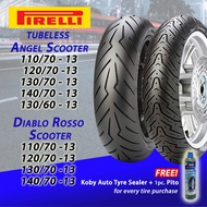 PIRELLI Angel Scooter / Diablo Rosso RIM13 Tubeless Tires ( 110/70-13  , 120/70-13 , 130/70-13 , 140