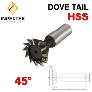 Dove Tail 18x45 HSS Ekor Burung 18 mm Dovetail Cutter Milling 18mm