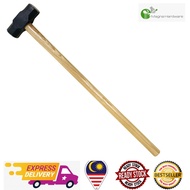 18 lbs Sledge Hammer - Wood Handle Large Hammer - Wooden Holder Hexagon Hammer/