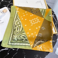 Khăn Bandana Lụa Khăn Turban Cao Cấp Họa Tiết Tế Bào - Chất Liệu Chiffon 70x70cm - Mã B003