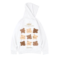 Veidoo baju hoodie M-8XL EUROPE fashion brand fashion Little Bear printing street corner Hip-hop ove