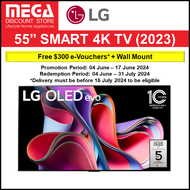 LG OLED55G3PSA 55" OLED EVO 4K SMART TV + FREE $300 GROCERY VOUCHER + WALLMOUNT BY LG