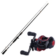 Malaysia Fishing Set Casting Fishing Rod M Power 7.2:1 Gear Ratio Casting Fishing Reel Left/Right Ha