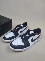 Jordan Air Jordan 1 Low Golf 'Rust Pink'運動休閒鞋 男女同款 黑白粉