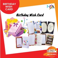 Wish Card Happy Birthday. Kad Ucapan Selamat Ulang Tahun Kelahiran Hari Jadi