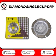 Diamond Wheel DW Single Cup Dry CPT National 3" 4" Pisau Potong Granit