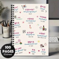 1pc Korean & Chinese Spiral Notebook - Kdrama & Kpop Fan Gift, Diary And Planner Journal With Cute C
