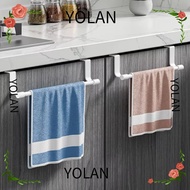YOLANDAGOODS Over Cabinet Towel Rack, Multi-purpose Punch-free Towel Rod, Towel Storage Bar Rag Hang