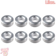 LILAC 8Pcs Shock Absorber Spacer, Aluminium Alloy d2.6xD5x2 Damper Spacer Washer, Silver Tone Grommet Spacer Pads for RC Model Car