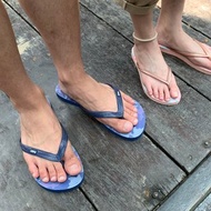 男款軍工裝穿搭夾腳拖鞋 軟Q止滑耐磨人字拖鞋 -藍紫迷彩拖鞋-