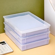 A4 Paper Storage Box Transparent A3 Office Art Test Paper Plastic File Box Document Organizer