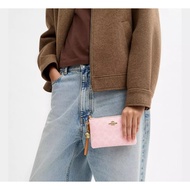 [READY STOCK MY] Corner Zip Wristlet In Signature Canvas With Charms (CEF72)