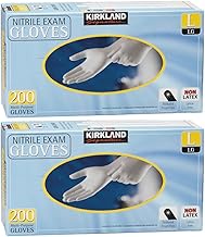 Kirkland Signature Nitrile Exam Powder Free Exam Gloves Size Large 400 Count