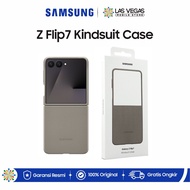 Samsung Galaxy Z Flip7 Kindsuit Case EF-VF766 Original Soft Touch Premium Material - Taupe Grey
